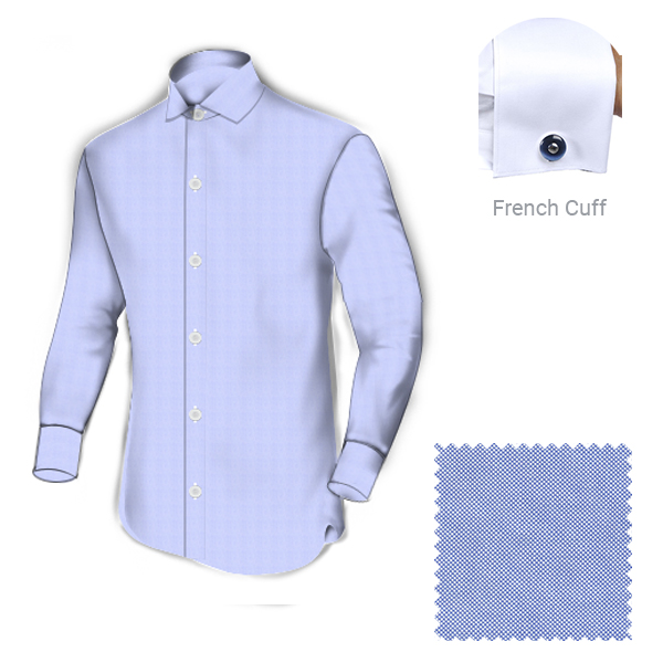 Baby Blue Self Structure shirt – Tailors of America